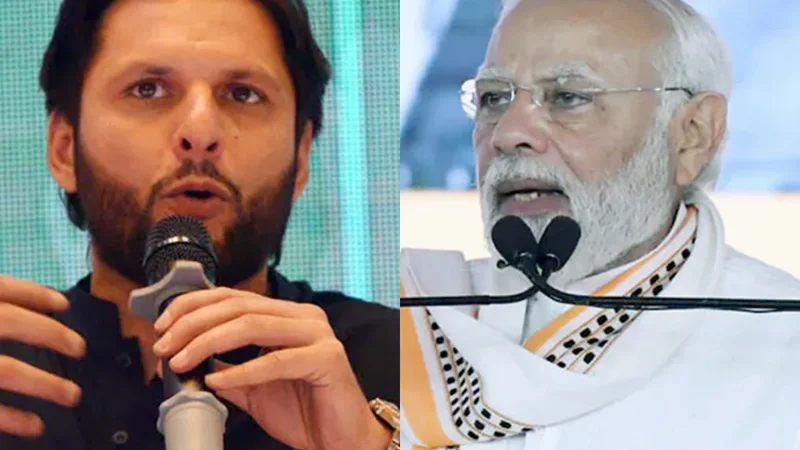 Shahid Afridi slams Modi for linking cricket victory to military operations