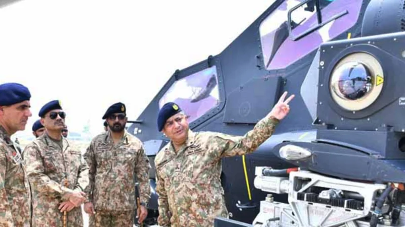 COAS oversees induction of Z-10ME attack helicopters