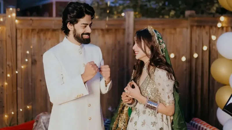 Aima Baig wedding dress