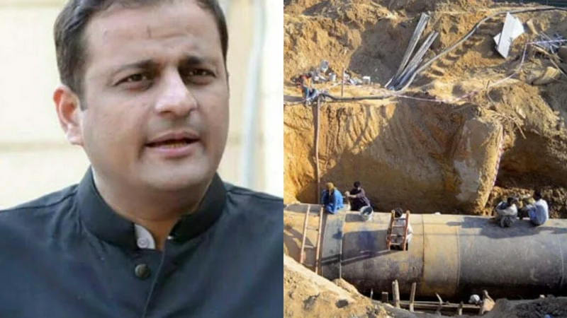 Karachi Mayor visits Gulshan Hadeed to review Water Supply lines