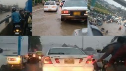 Severe traffic jams in different areas of Karachi after rain