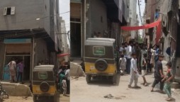 Unidentified persons threw newborn baby girl from 2nd floor in Karachi