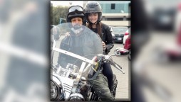 Sana Javed And Umair Jaswal Take Their Romance On Bike Ride