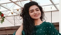 Hajra Yamin celebrates