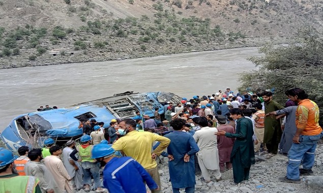 Dasu hydropower plant bus explosion killed 13 people