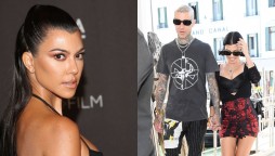 Kourtney Kardashian proves her fashion skills by wearing corset as a skirt