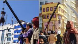 Taliban hang bodies of kidnappers from cranes, call it "Lesson" on kidnappings