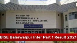 bise Bahawalpur Inter Part 1 result 2021