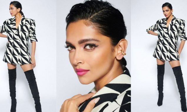 Photos: Deepika Padukone pairs her Koma blazer with wet hair