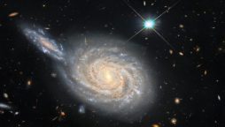 Galactic Conjunction Captured by Hubble Space Telescope