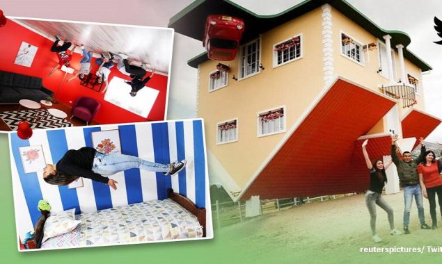 Visitors baffled: To see an Upside-down house in Colombia