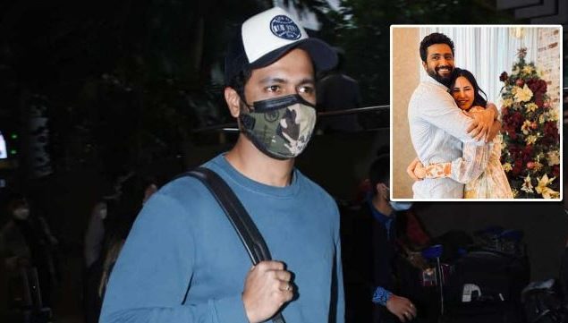 Vicky Kaushal spotted at the airport to celebrate New Year with wife Katrina Kaif