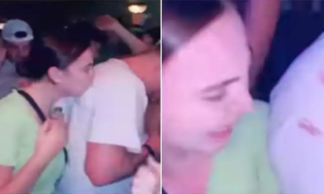 Aussie woman slams by the internet for kissing a men’s back at nightclub