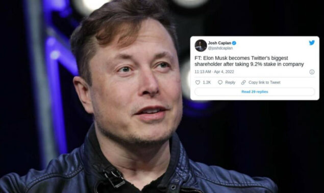 Elon Musk becomes Twitter’s ‘largest shareholder’