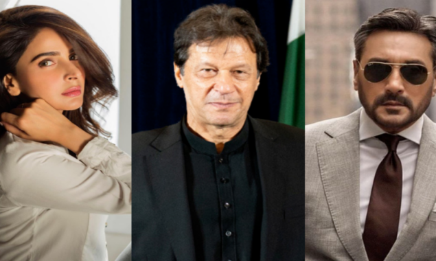 Pakistani celebrities stand with PM Imran Khan