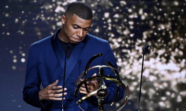 PSG star Mbappe wins French league’s best player award for third time