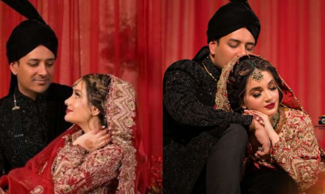 Armeena Rana and Fesyl Khan make the perfect couple in the bridal shoot