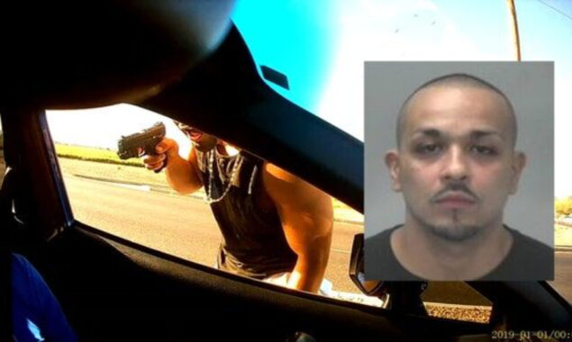 Arizona cops make an arrest in a startling armed road rage incident seen on dash cam.