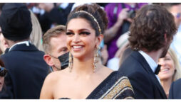 Deepika Padukone wears a gorgeous saree and looks lovely at Cannes 2022.