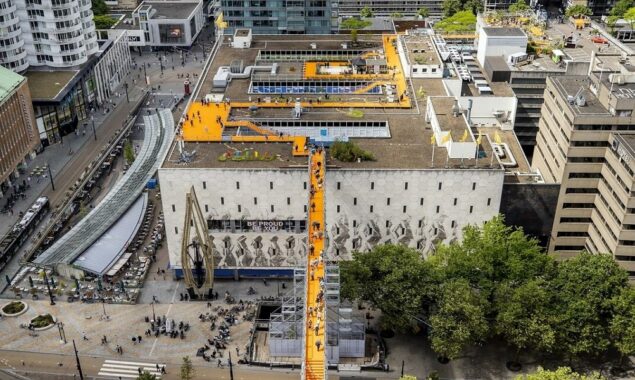 Dutch port’s rooftop walk shows post-climate future