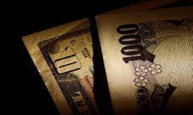 The yen is down against the dollar and the euro