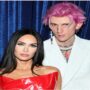 Machine Gun Kelly fashions blood filled syringe earring with fiancée Megan Fox