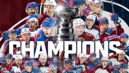 Colorado Avalanche lifts Stanley Cup Final trophy after 21 years