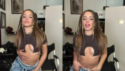 Camila Cabello flaunts her cleavage in a crop top