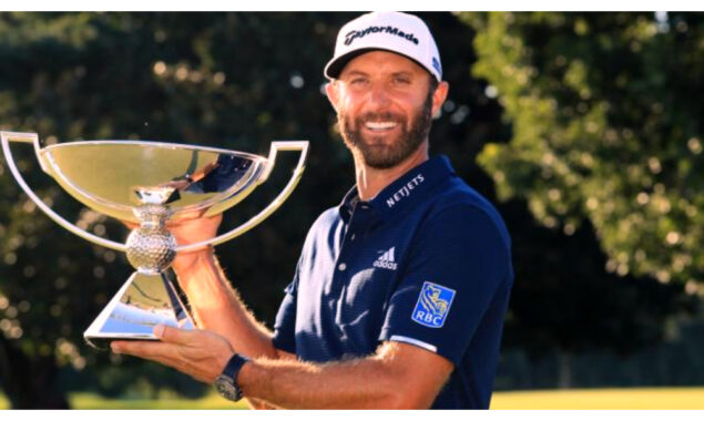 Dustin Johnson leads the field for the disputed tour’s inaugural tournament