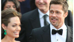 Angelina Jolie tried to catch Brad Pitt off guard