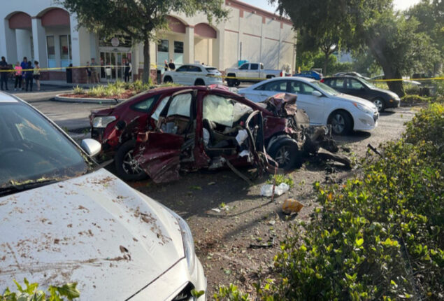 Florida driver detained after ‘bumper cars’ crash