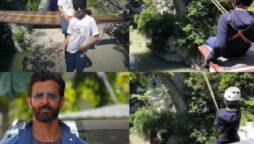 Hrithik Roshan shared a throwback video of bungee jumping with his sons