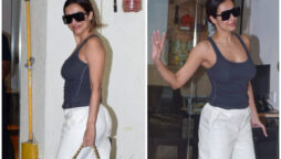 Malaika Arora looks sizzling in a black tank top with sweatpants