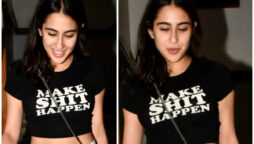 Sara Ali Khan steps out in a cropped tee and white shorts
