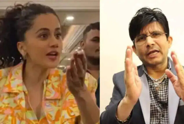 Taapsee Pannu refers to KRK as a “deemak” for criticising her movie Dobaaraa