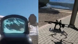 Robot dog shoots two targets in viral video