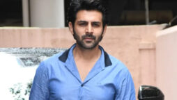 Kartik Aaryan is seen outside Sanjay Leela Bhansali’s office
