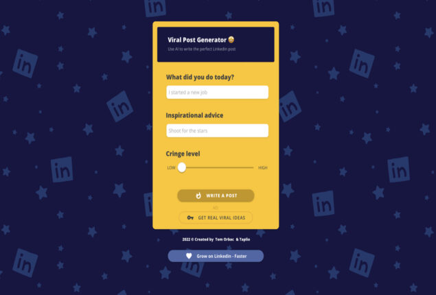 LinkedIn post generator became popular for cringe-worthy posts