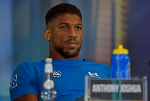 Boxing star Anthony Joshua refuses to comment on human rights in Saudi Arabia