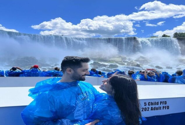 Ayeza and Danish Celebrate Their Wedding Anniversary at Niagara Falls