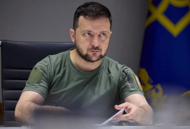 Volodymyr Zelensky marks a year of Russia’s invasion with a speech