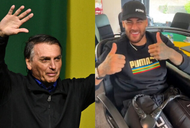 Neymar supports President Jair Bolsonaro in Brazil vote