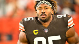 Cleveland Browns star Myles Garrett sent to local hospital