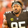 Cleveland Browns star Myles Garrett sent to local hospital