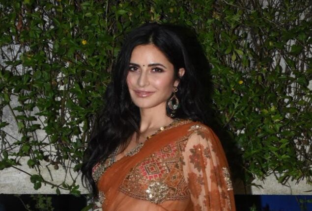 Katrina Kaif laughs as Sunny Kaushal takes her blessings