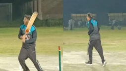 Fawad Chaudhry hitting sixes, video goes viral