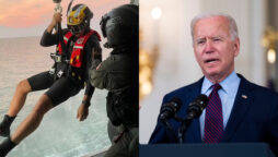 Biden thanks Coast Guard member for saving lives in Hurricane Ian