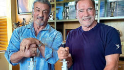 Arnold Schwarzenegger and Sylvester Stallone reunited once again in cute photo