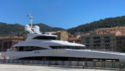 Superyacht linked to sanctioned Russian on sale for 29.5 mln euros