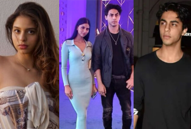 Aryan Khan and Suhana Khan attend the ILT20 trophy launch
